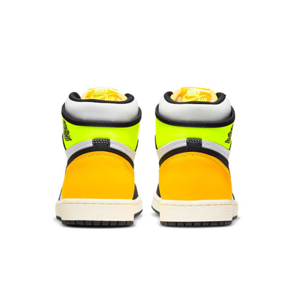 Air Jordan Men's Retro 1 High 'White Black Volt University Gold' Sneakers