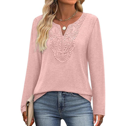 ✨Women Blouses Dressy Casual V Neck Long Sleeve Shirts Fall Outfits Trendy Top