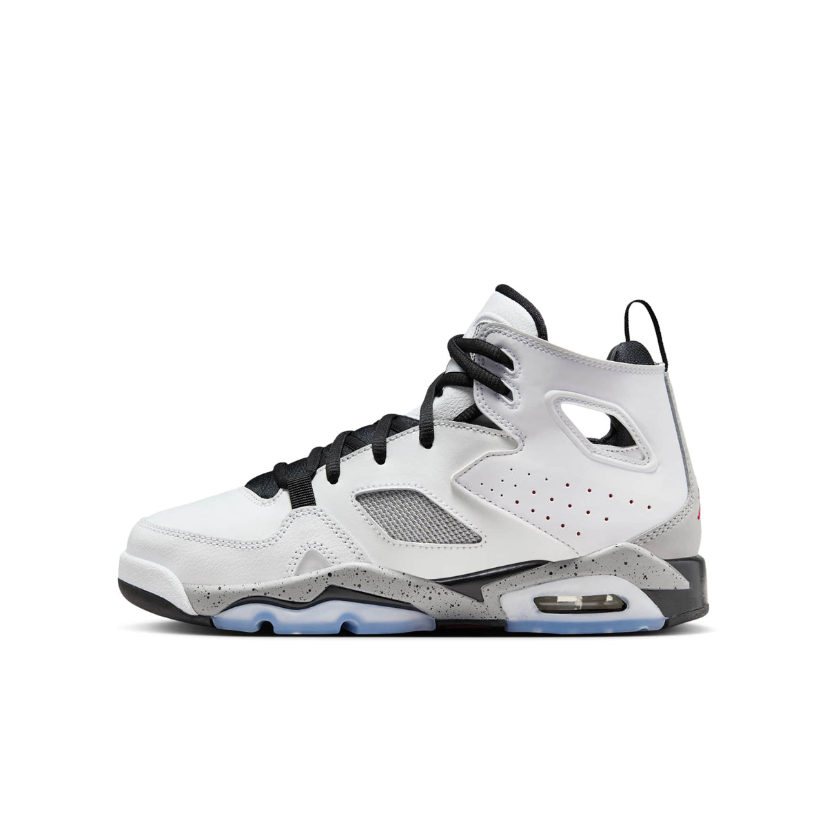 Air Jordan Grade School Flight Club 91 Gs 'White Metallic Silver' Sneakers