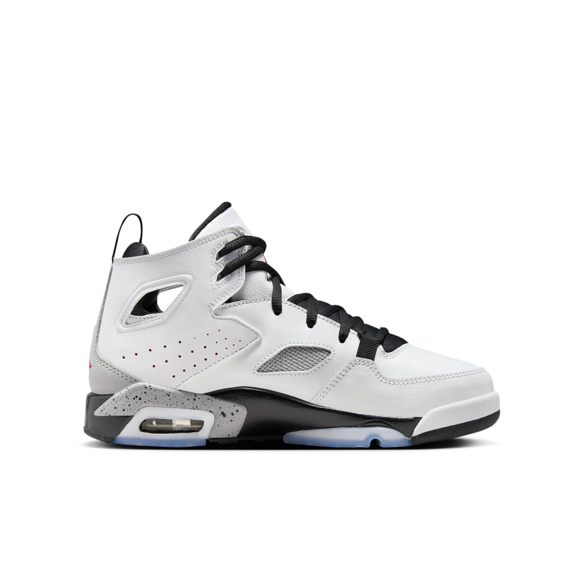 Air Jordan Grade School Flight Club 91 Gs 'White Metallic Silver' Sneakers