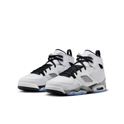 Air Jordan Grade School Flight Club 91 Gs 'White Metallic Silver' Sneakers