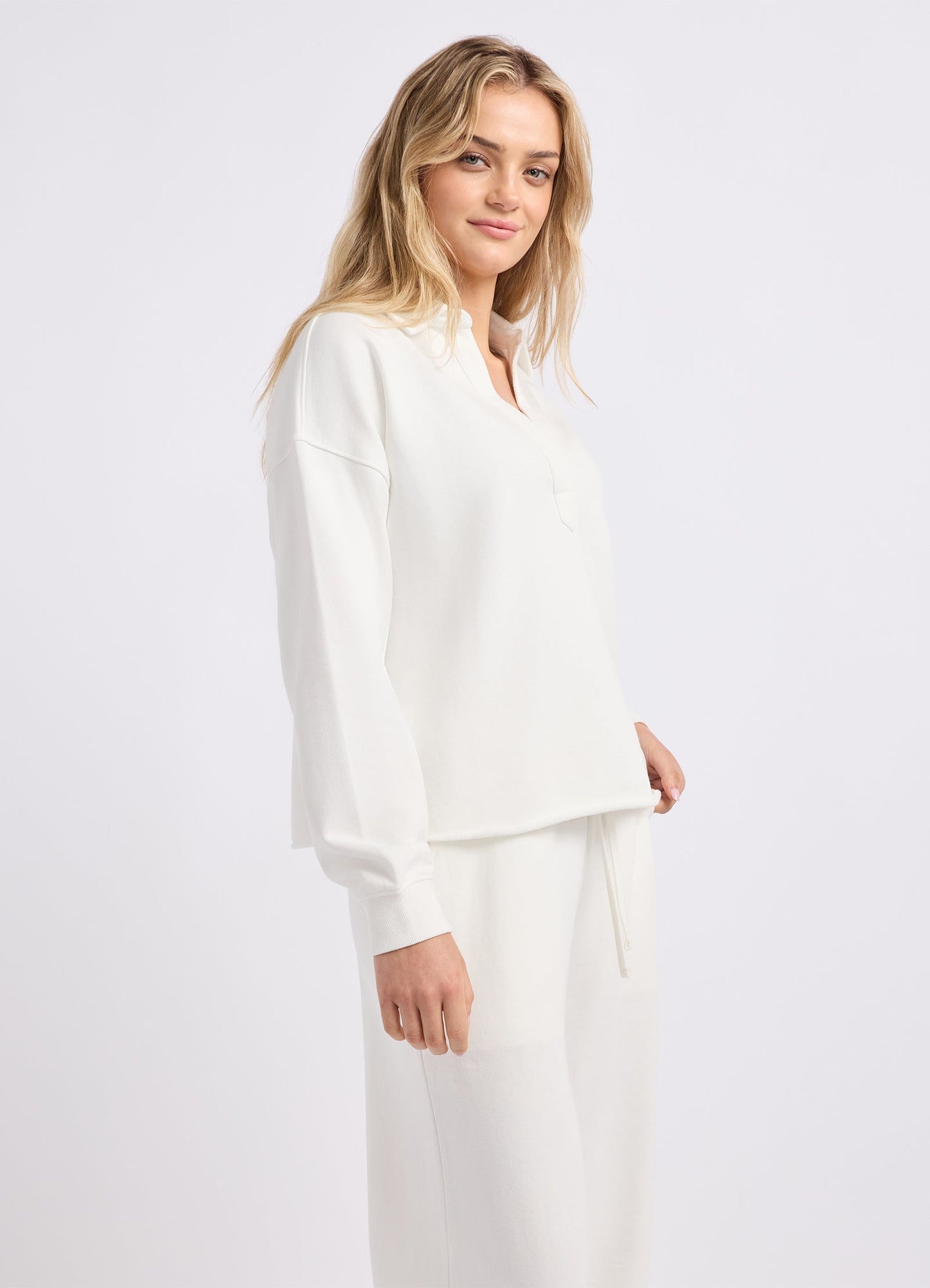 French Terry Polo Popover