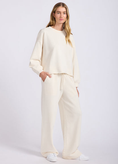 French Terry Wide Leg Pant