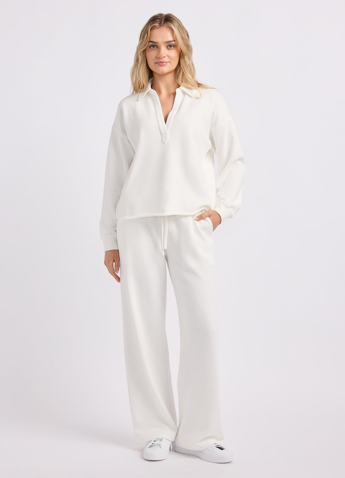 French Terry Wide Leg Pants