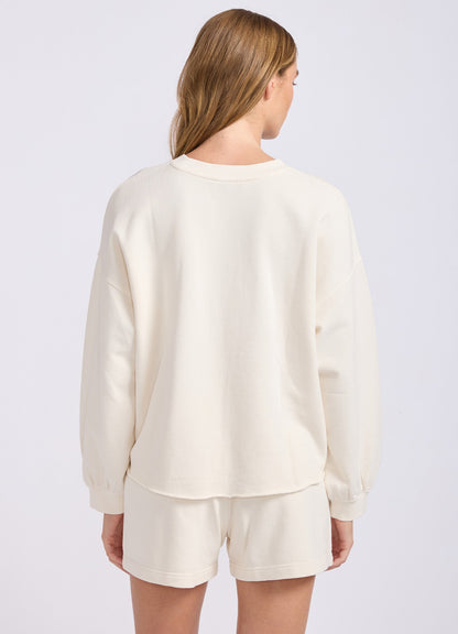 French Terry Puff Sleeve Sweatshirt