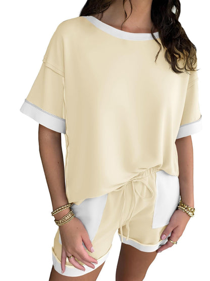 Women's Color-Block Loungewear Set
