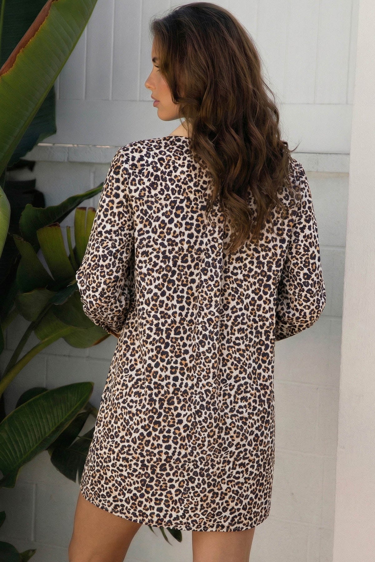 Threaded Pear Gemma Long Sleeve Flared Dress