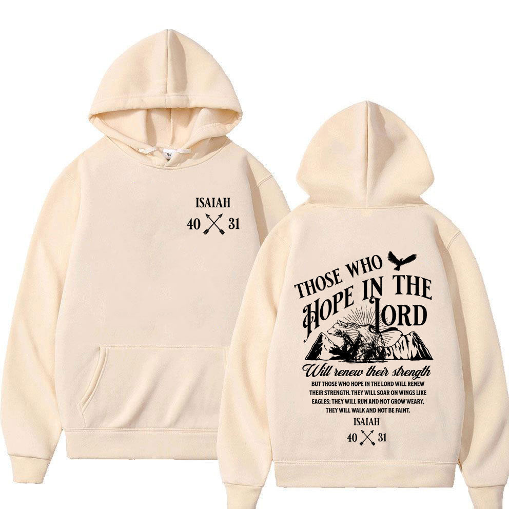 Christian Jesus Letters Print Hoodie | Faith-Based Graphic Sweatshirt for Men & Women | Inspirational Gospel Streetwear | Oversized Religious Pullover Hoodie