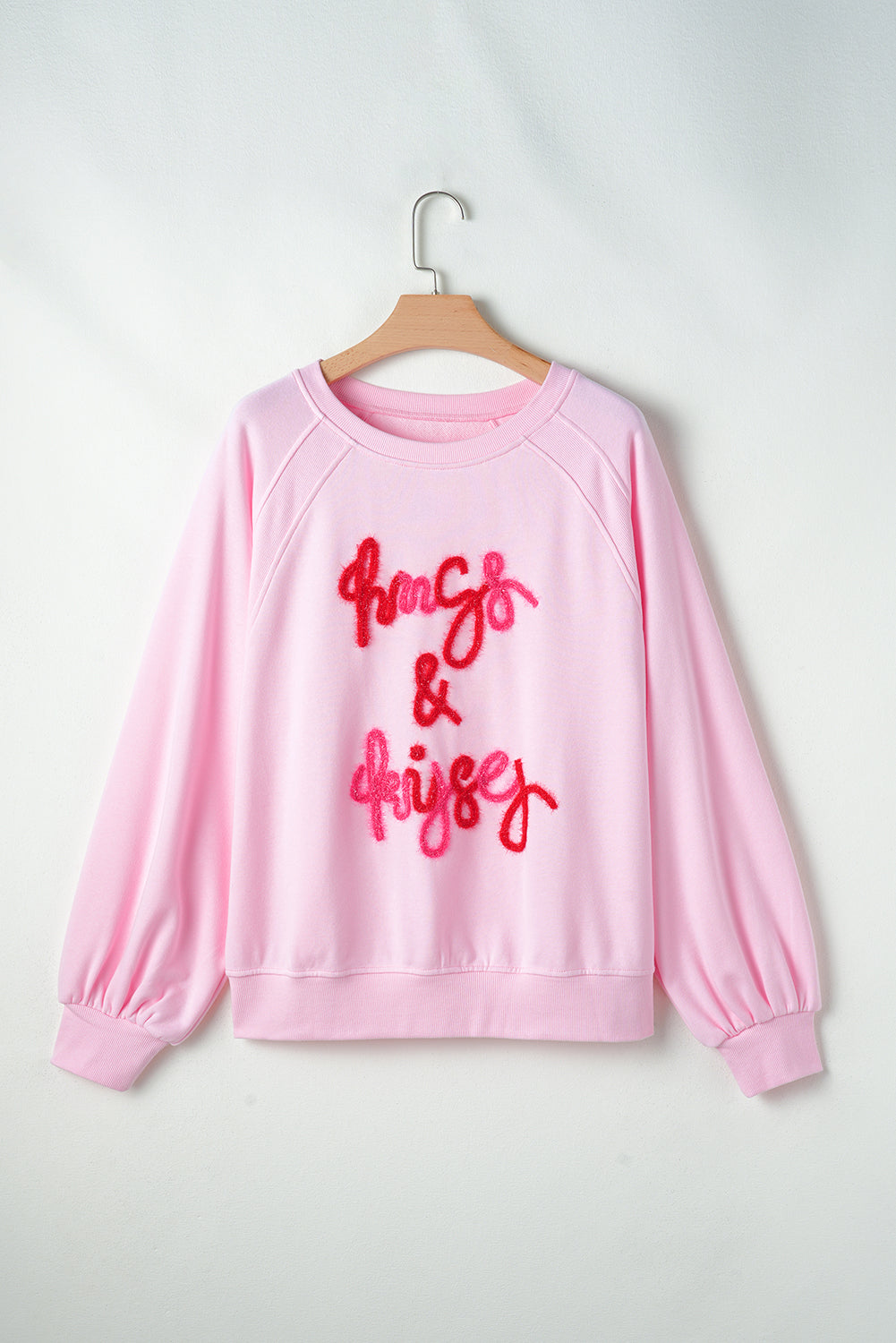 Threaded Pear Emery Embroidered Raglan Sleeve Sweatshirt