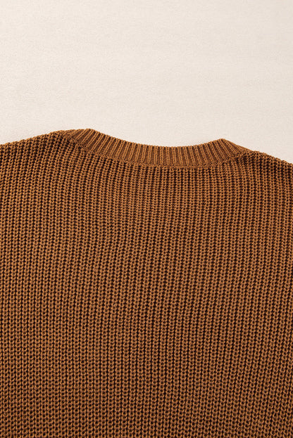 Threaded Pear Evelyn Beaded Drop Shoulder Sweater