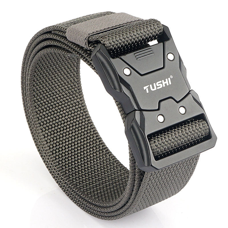 Quick Release Release Buckle Leisure Men's Leather Belt