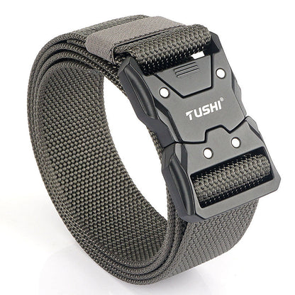Quick Release Release Buckle Leisure Men's Leather Belt