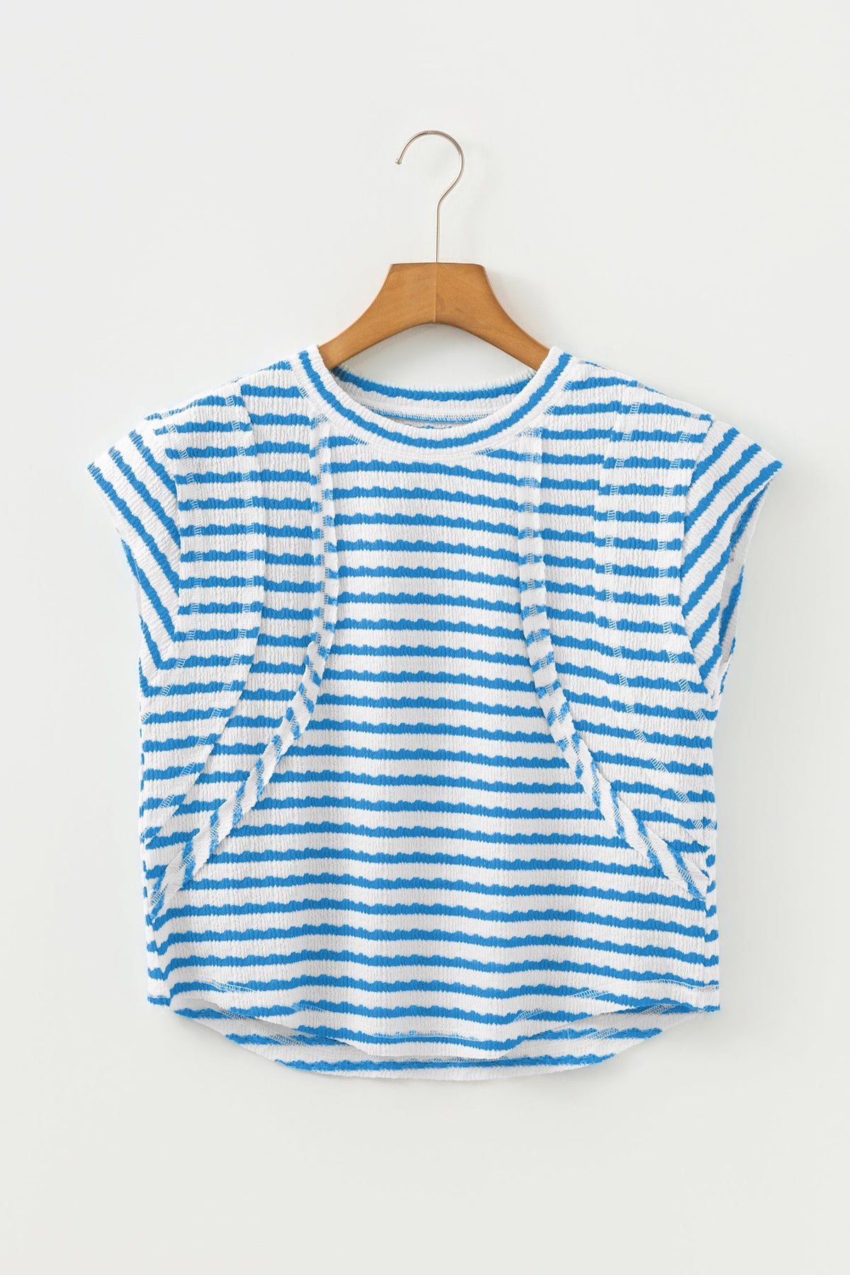 Threaded Pear Maddie Sleeve Patchwork T Shirt