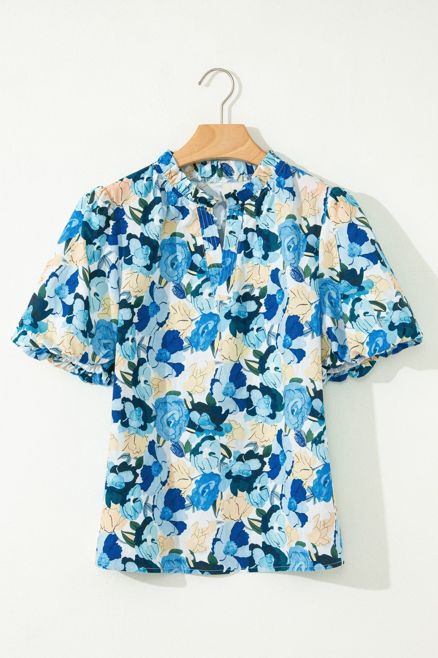 Threaded Pear Leilani Short Puff Sleeve Blouse