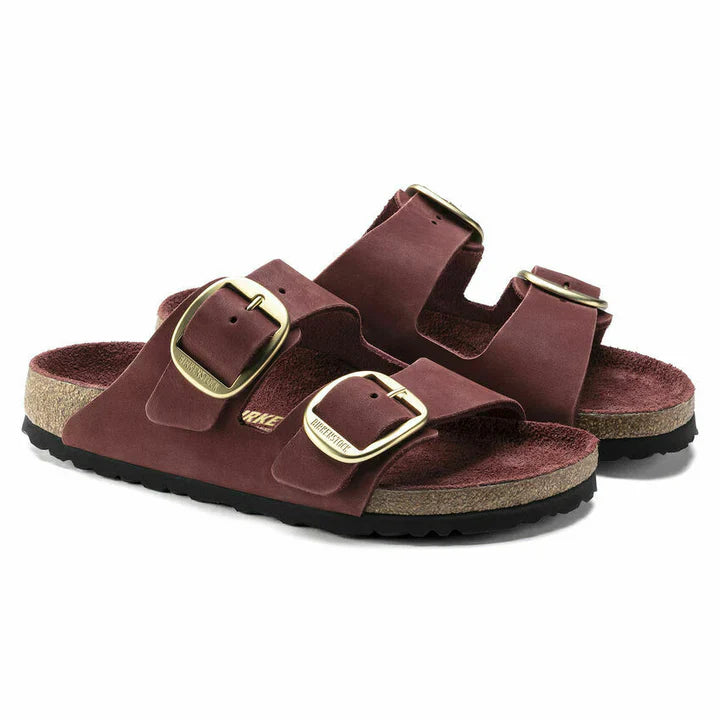 Birkenstock Arizona Big Buckle Nubuck Leather Vermouth