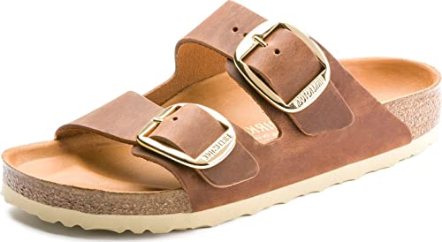 Birkenstock Arizona Big Buckle Oiled Leather Cognac