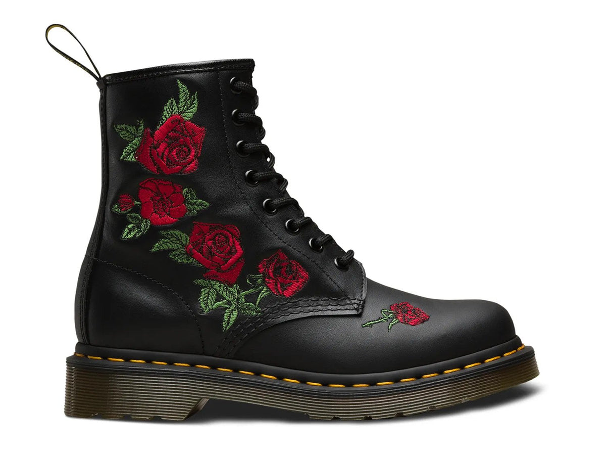 Dr. Martens 1460 Vonda Floral Leather Lace Up Boots
