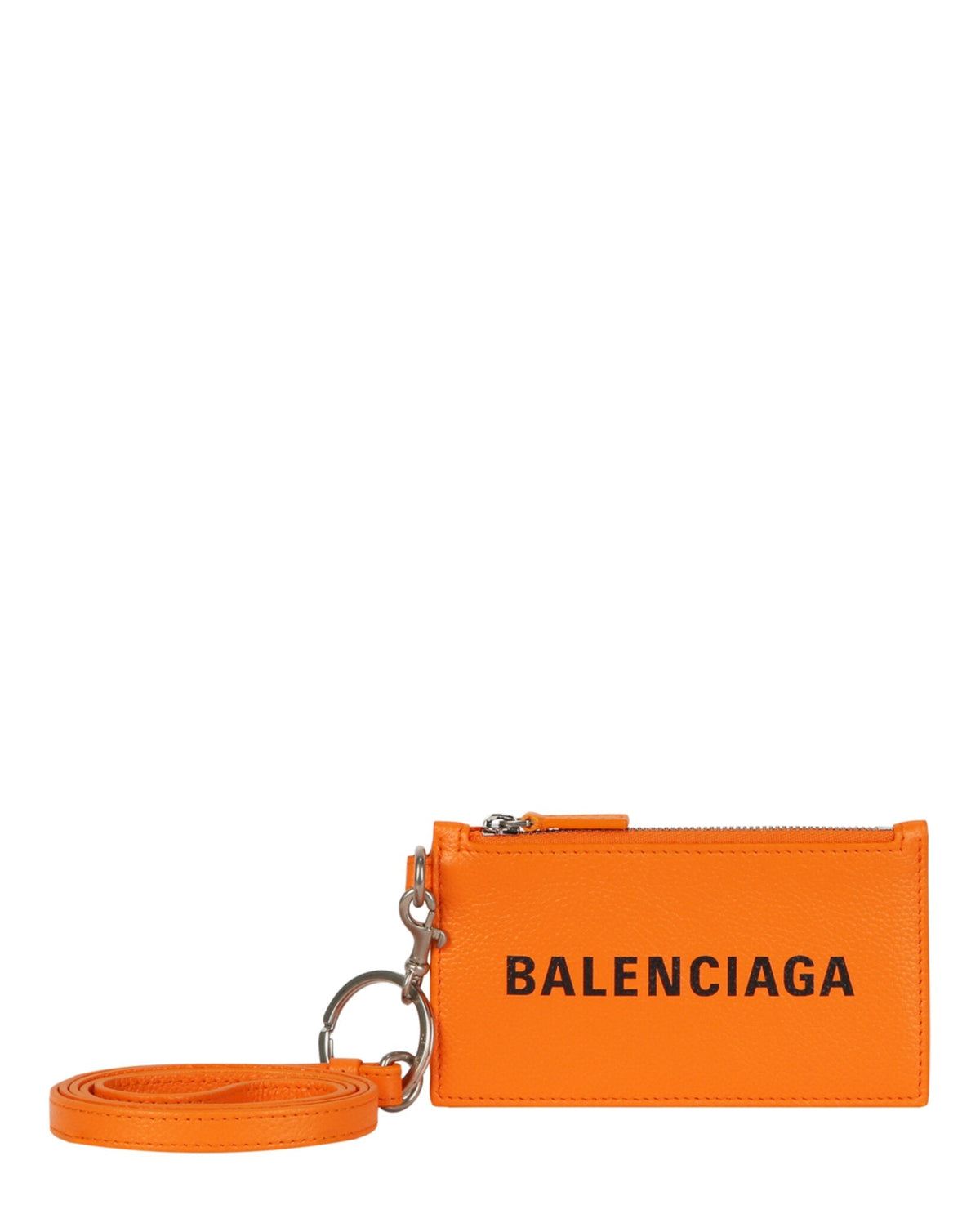 Balenciaga Key Ring Leather Logo Card Case