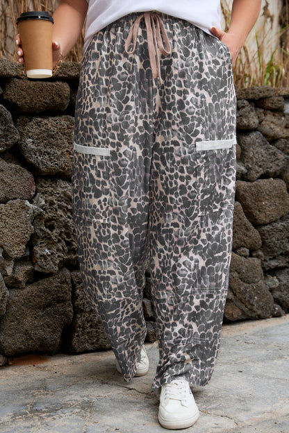 Threaded Pear Hadley Patch Drawstring Loose PLUS Pants