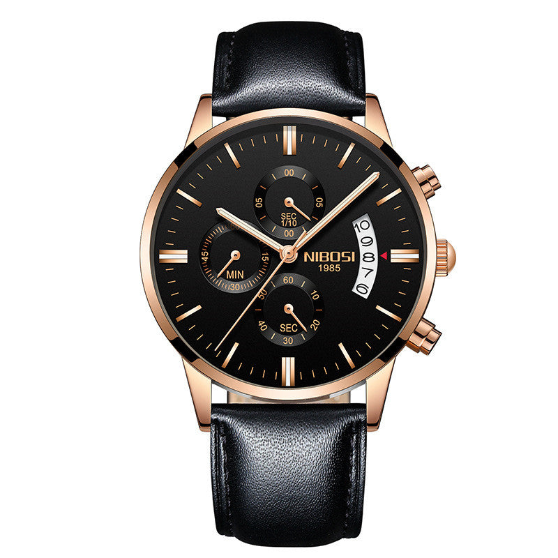 Men’s Luxury Fashion Wristwatch | Classic Business Casual Quartz Watch | Elegant Stainless Steel Men's Timepiece | Premium Waterproof Minimalist Watch for Men