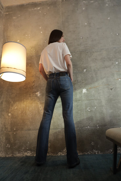 Beatrice Eco Zero Cotton High Rise Phone Pocket Bootcut Jeans