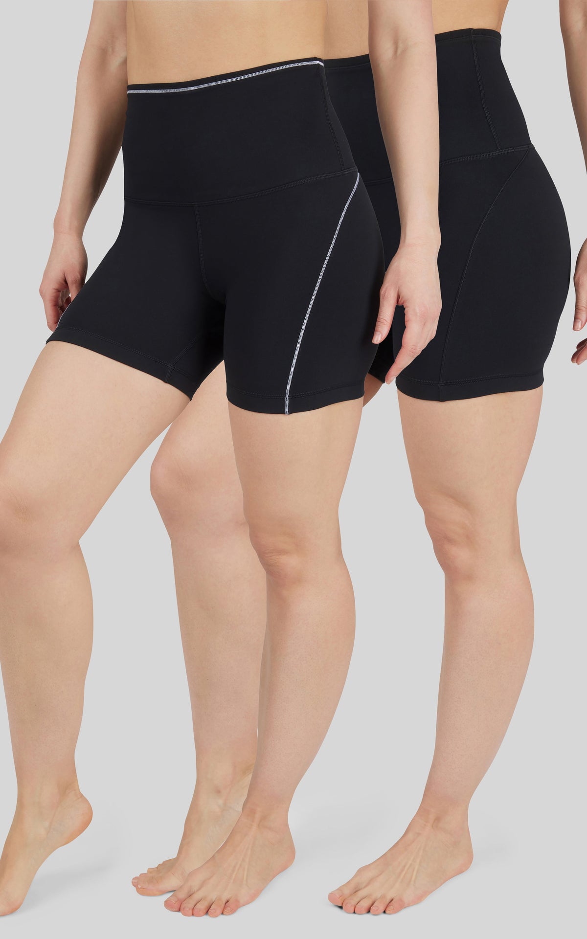 90 Degree by Reflex 2 PK Lux Super High Waist 5" Bike Short