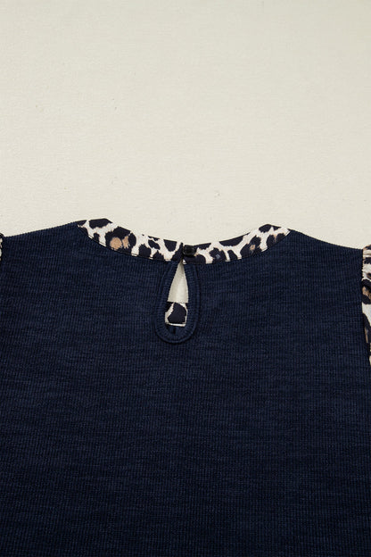 Threaded Pear Ayra Patchwork Short Sleeve Top