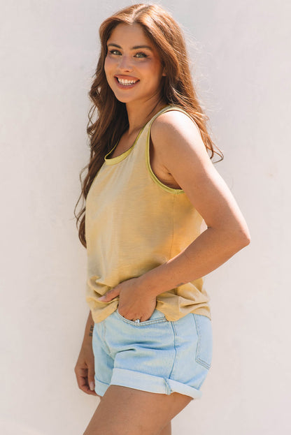 Threaded Pear Skyla Metallic Sheen Tank Top