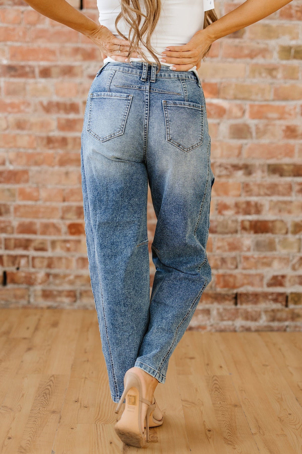 Threaded Pear Milena Seam Detail Shift Jeans