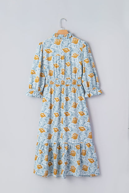 Threaded Pear Rosalee Bracelet Sleeve Long Dress