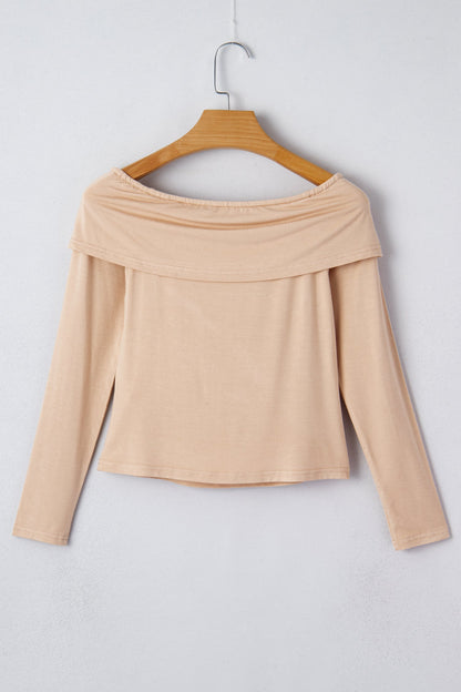 Threaded Pear Ramona Sleeve Slim top Long Sleeve Top
