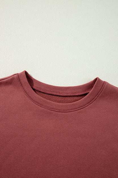 Threaded Pear Ella Patchwork Drop Shoulder Pullover