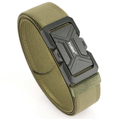 New 35-inch Buckle Tactical Comfortable Elastic Outdoor Belt