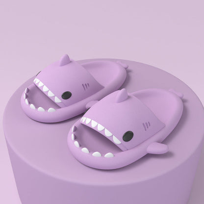 Funny Shark Cartoon Slides for Adults | Indoor & Outdoor Thick Sole Shark Slippers | Non-Slip EVA Cloud Slides for Men & Women