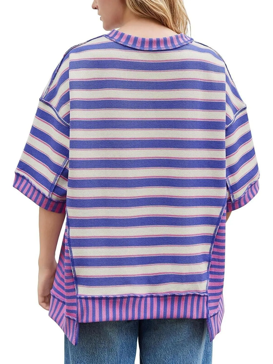 ✨Women's Mixed Stripes Oversized T-shirt