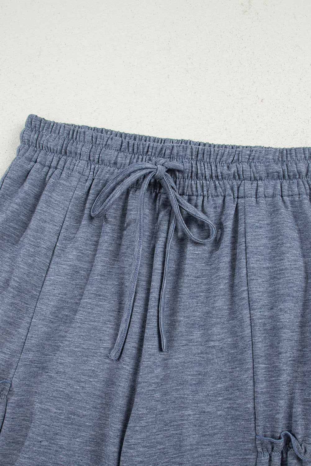Threaded Pear Willow Drawstring Elastic Waistband Pants