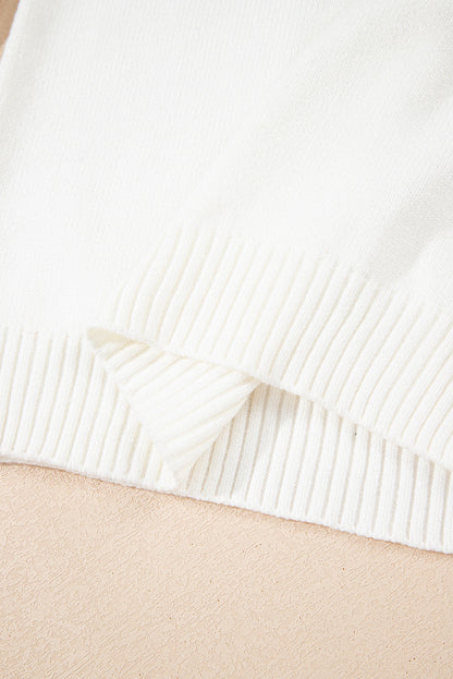 Threaded Pear Avery Print Drop Shoulder Sweater
