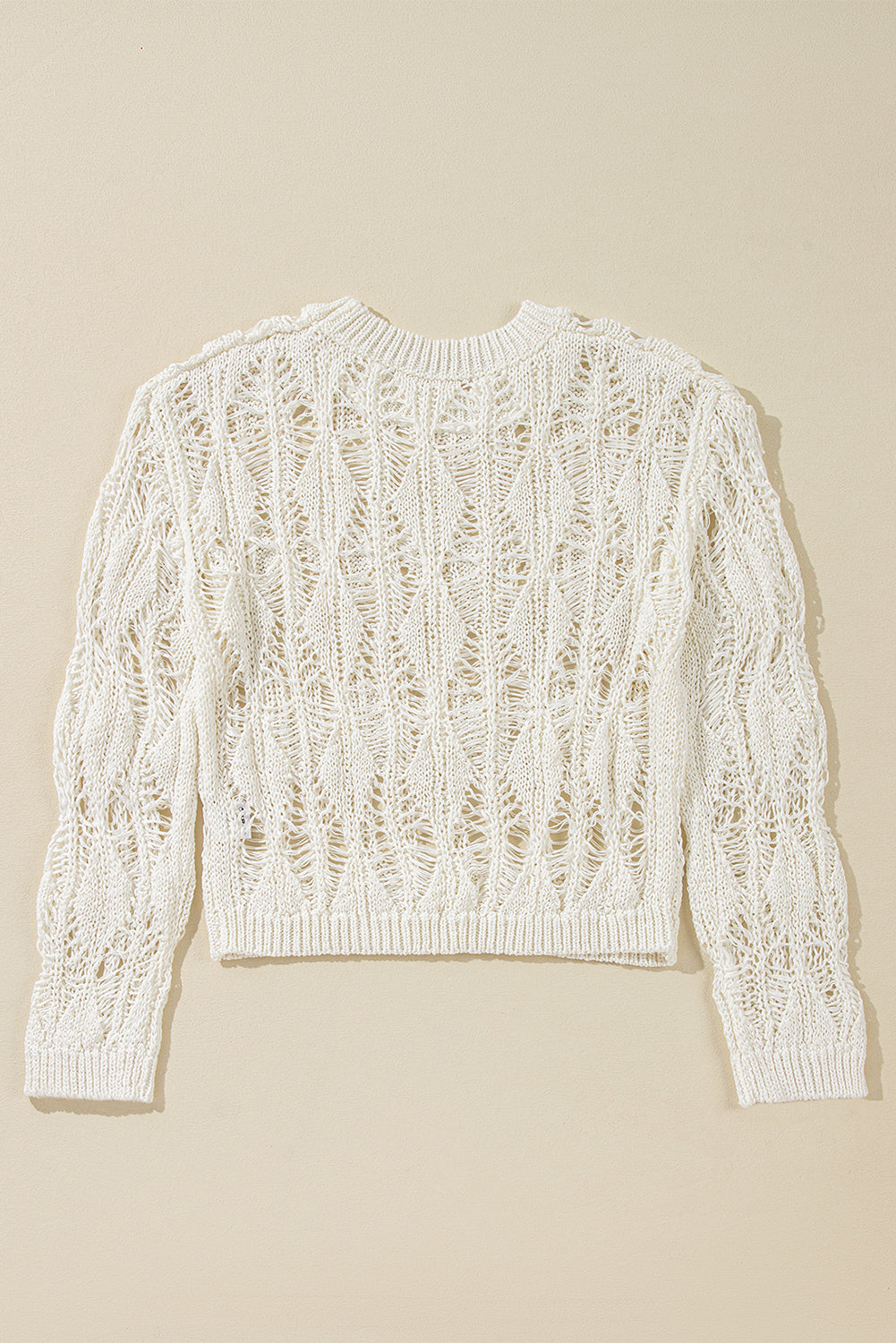 Threaded Pear Olivia Crochet Loose Fit Sweater