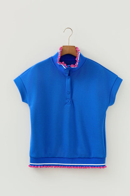Threaded Pear Averie Short Sleeve Knit Top