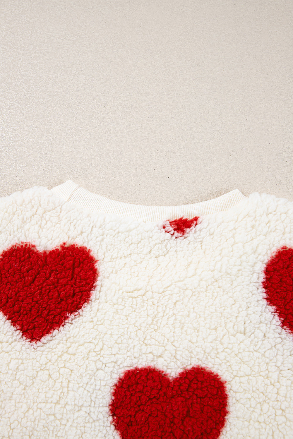 Threaded Pear Emily Shoulder Crewneck Plush Sweatshirt