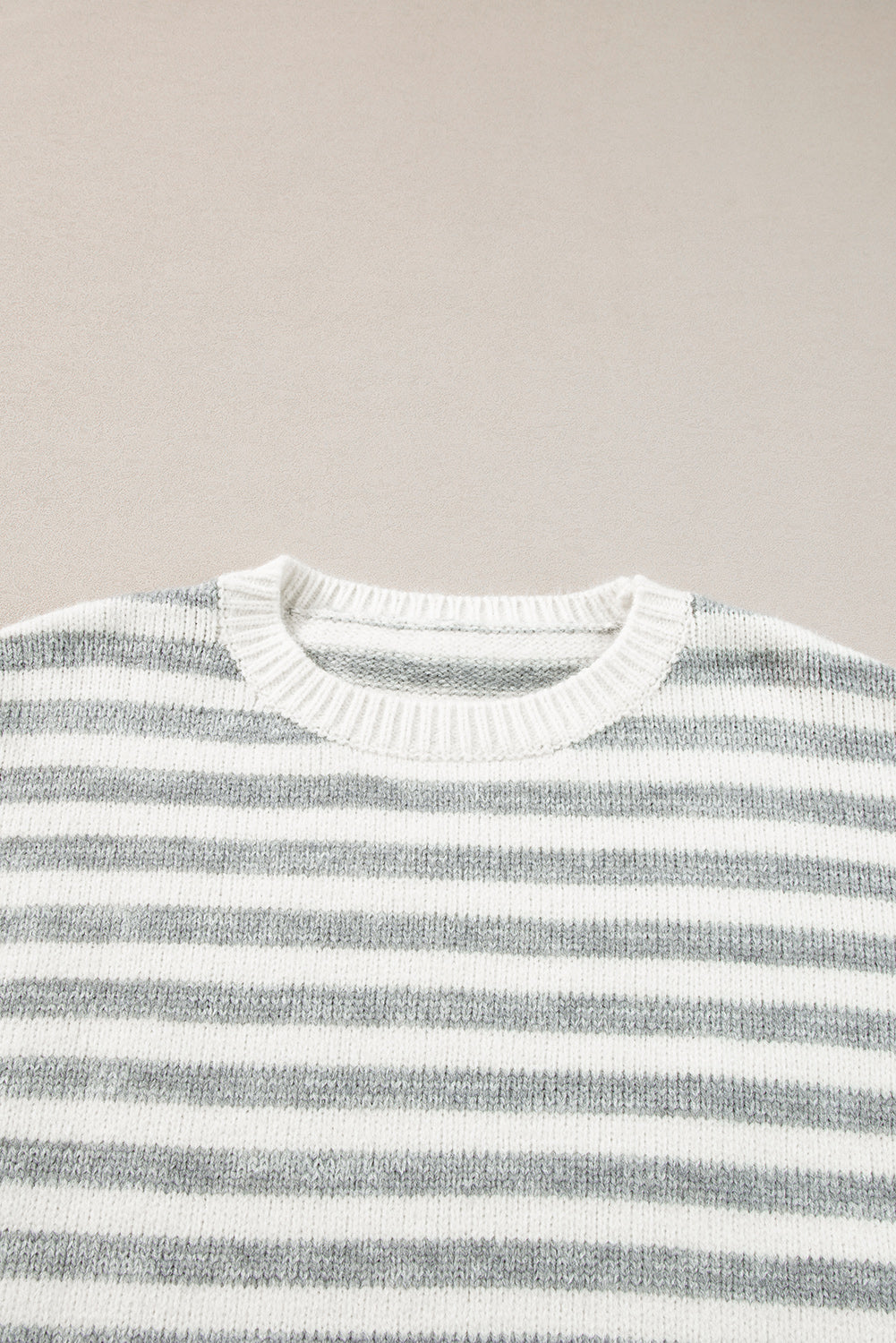 Threaded Pear Dylan Stripe Drop Shoulder Sweater