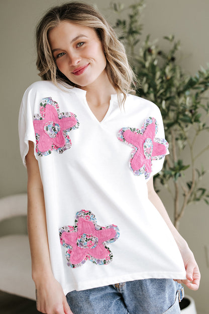 Threaded Pear Fallon Floral Dolman Sleeve Top