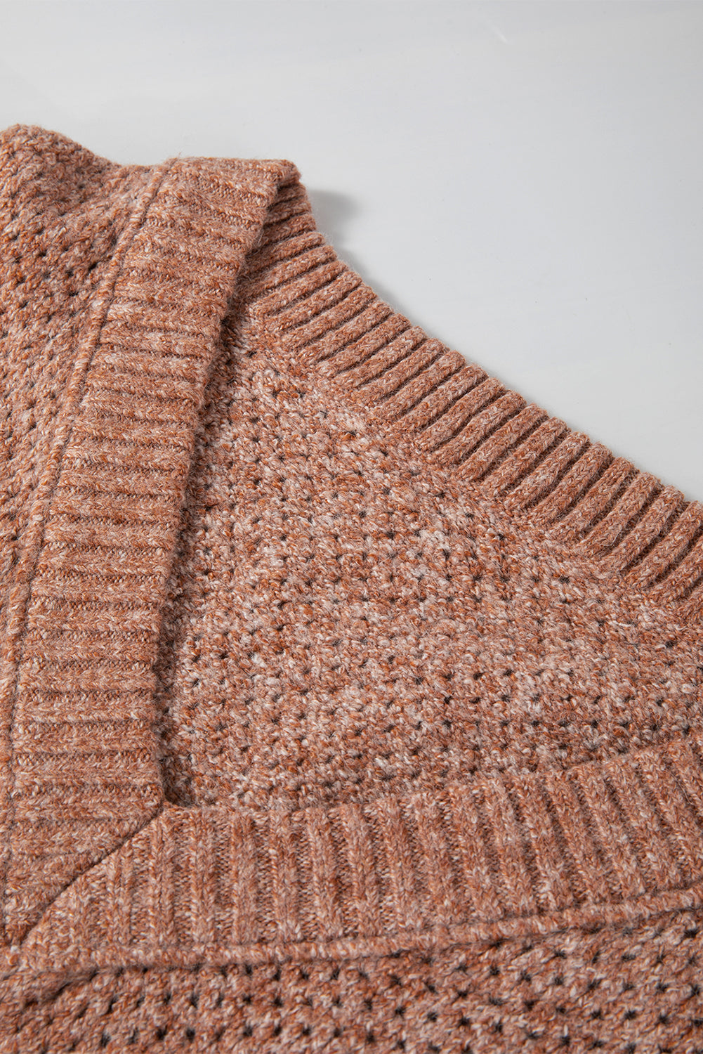 Threaded Pear Luciana Eyelet Drop Shoulder Sweater