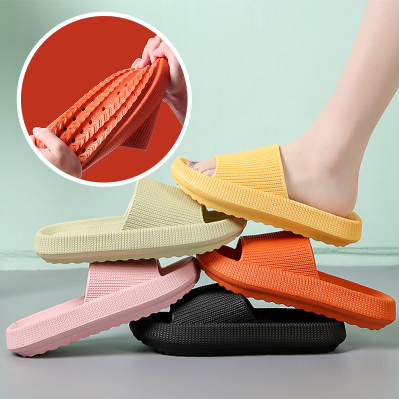Soft Home Couple Slippers | High-Sense Minimalist Indoor Slides | Trendy Comfortable Non-Slip House Shoes | Luxury-Label Plush Couple Footwear | 2026 High-Fashion Quiet Luxury Home Slippers