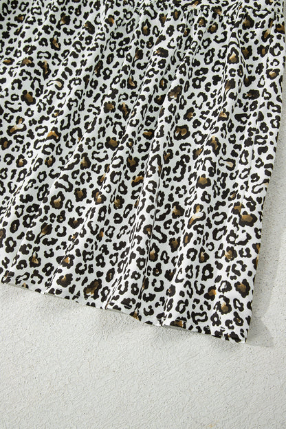Threaded Pear Elsa Puff Sleeve Print PLUS Blouse