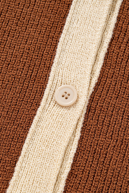 Threaded Pear Gabriella Knit Neckline Short Cardigan