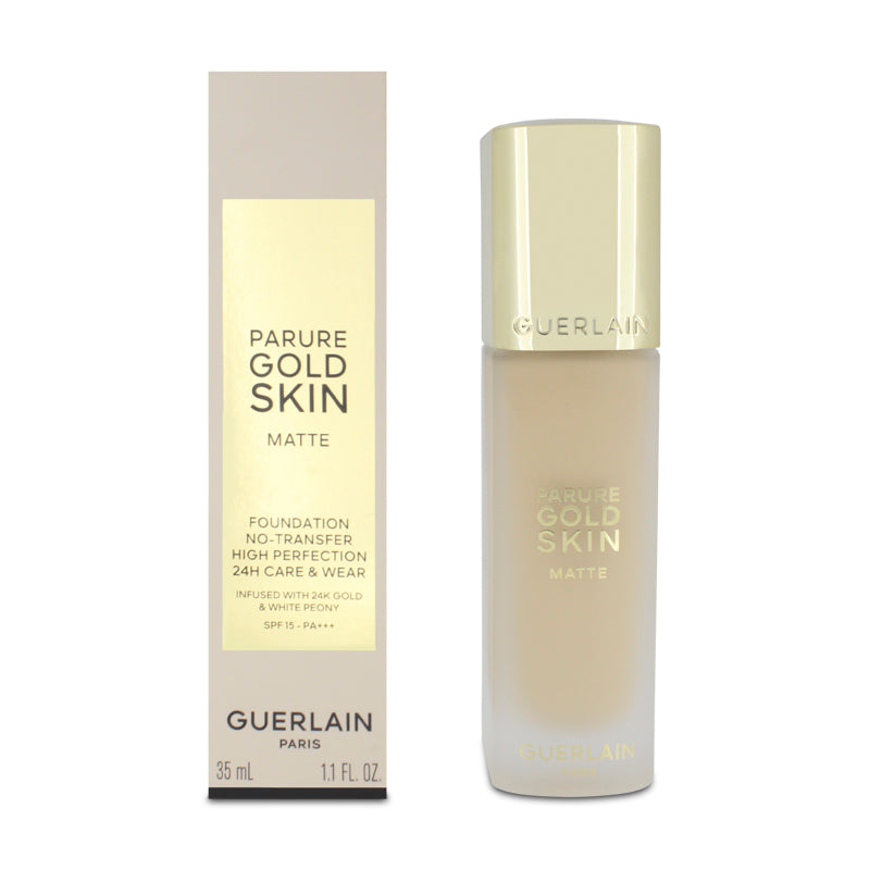 Guerlain Parure Gold Skin Matte Foundation 0W Warm Dore (Blemished Box)