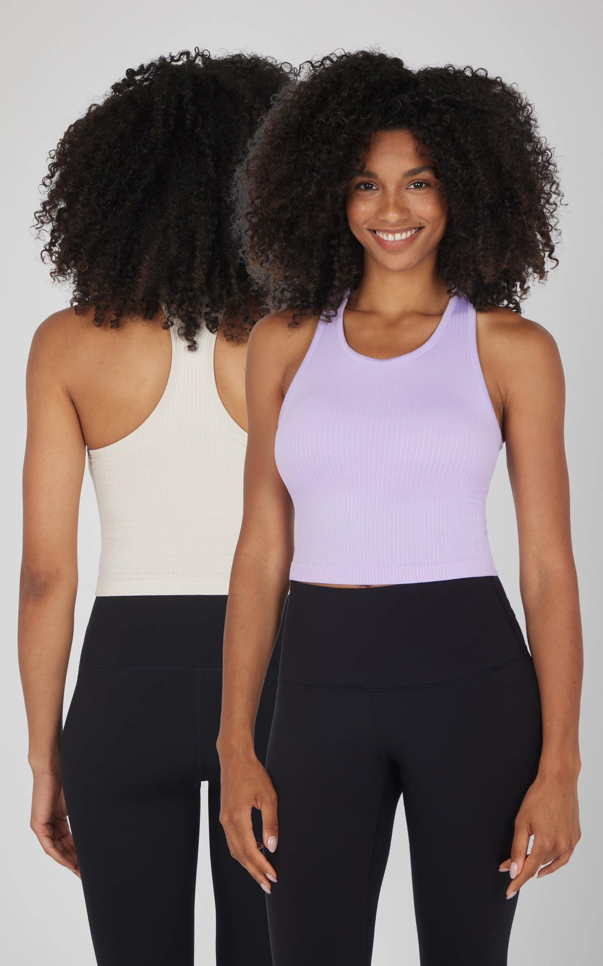 90 Degree by Reflex 2 PK Racerback Tank with Built in Bra