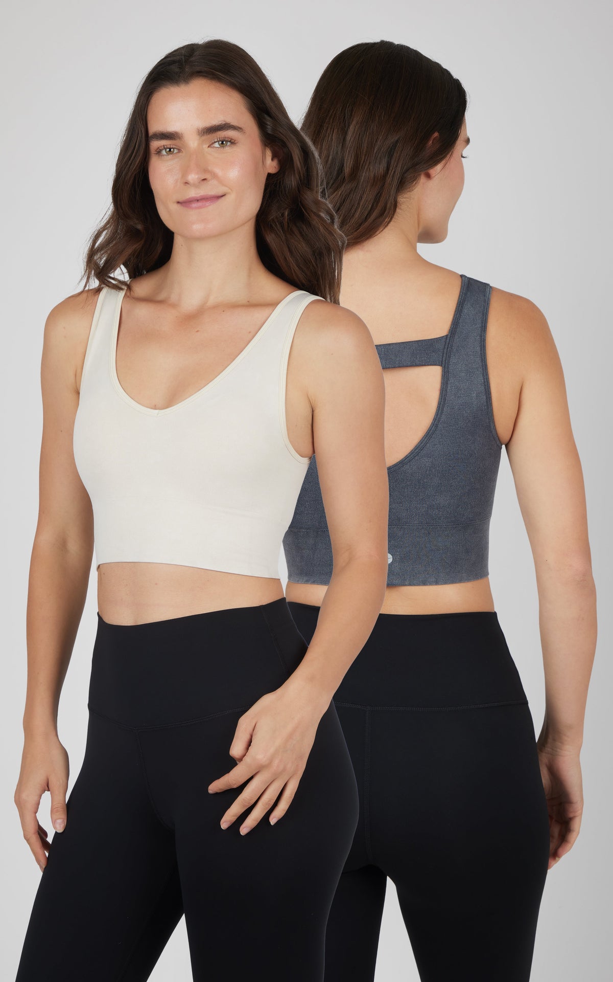 90 Degree by Reflex 2 PK Stone Wash Bra Tank