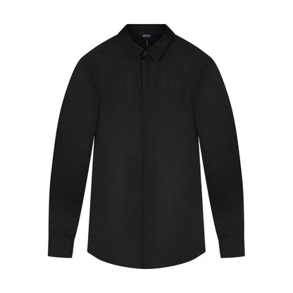 Armani Black Button Up Men's Shirt - Small